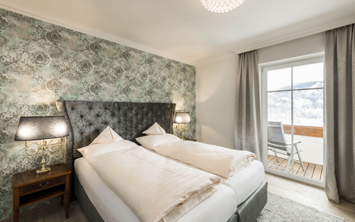 Schlafzimmer in Suite Royal (c) Hannes Niederkofler (Peternhof)