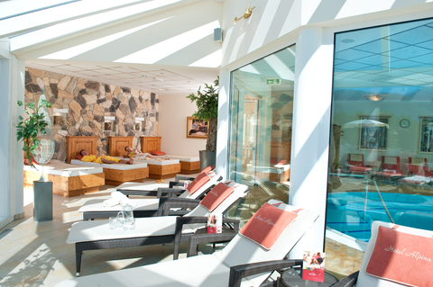 Ruhebereich des Hotel Alpina